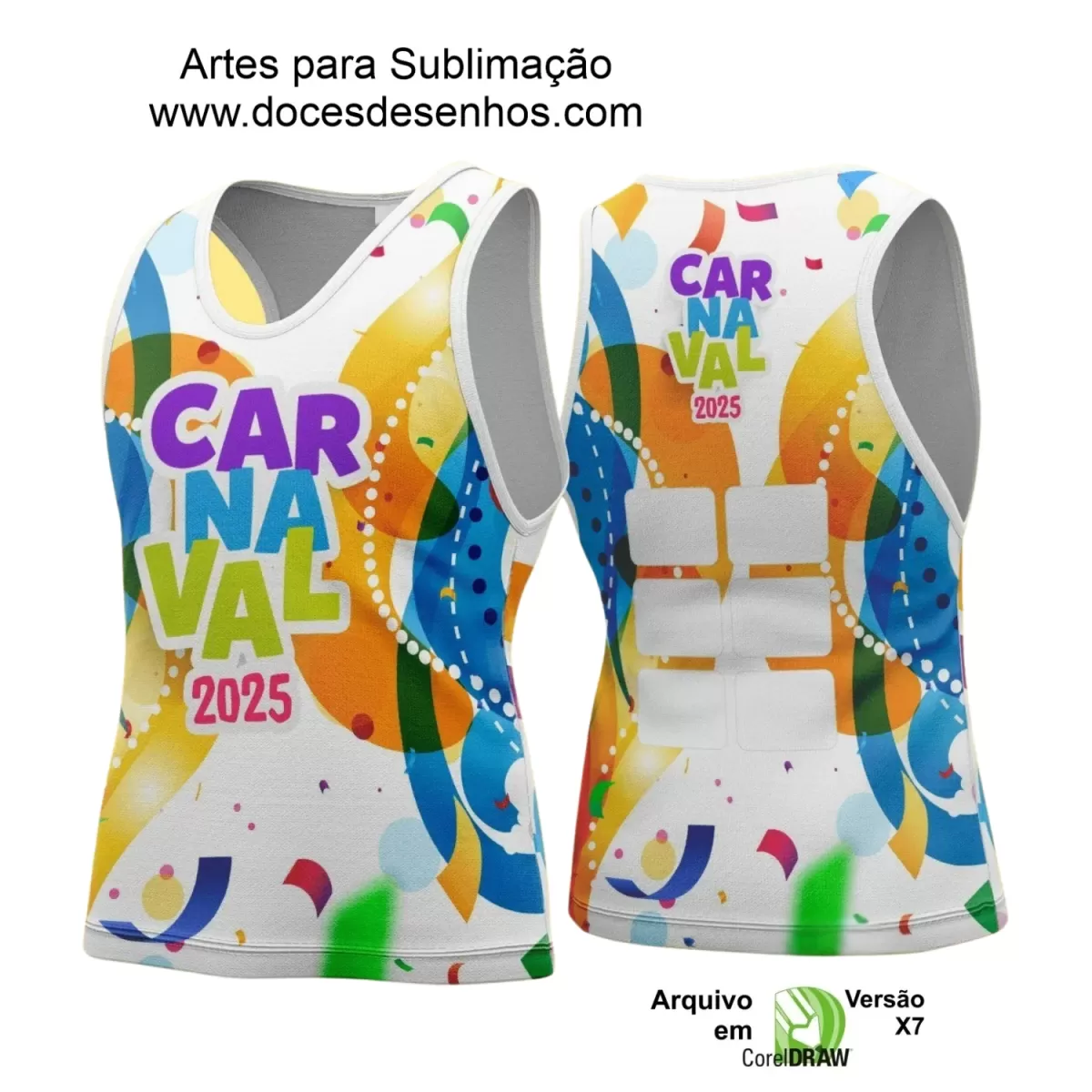 Arte Uniforme Camisa - Bloco Abadá Sublimação Carnaval - 2025