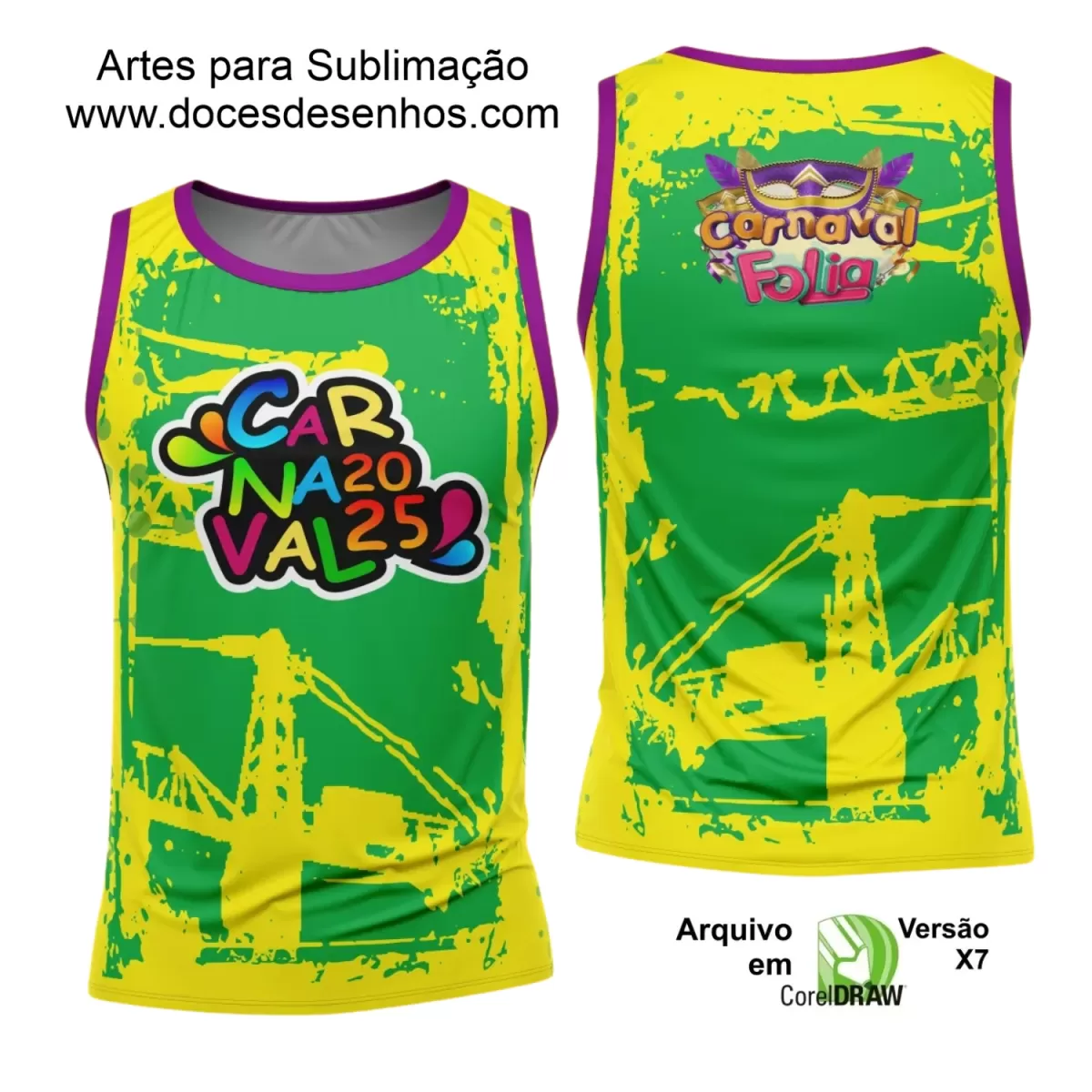 Arte Uniforme Camisa - Bloco Abadá Sublimação Carnaval - 2025