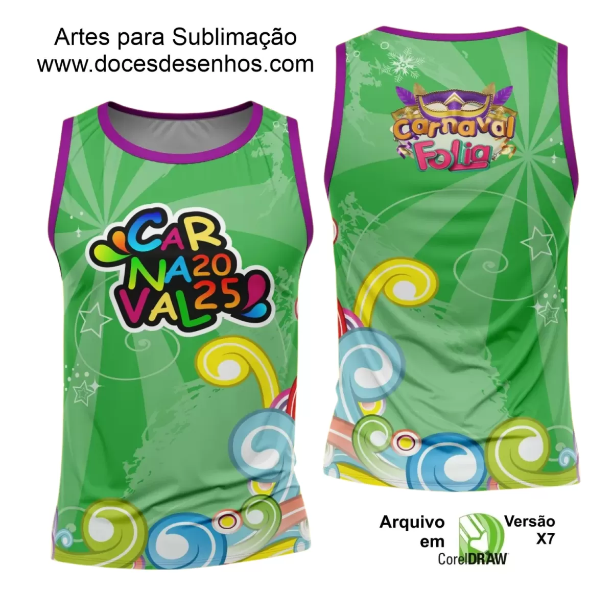 Arte Uniforme Camisa - Bloco Abadá Sublimação Carnaval - 2025