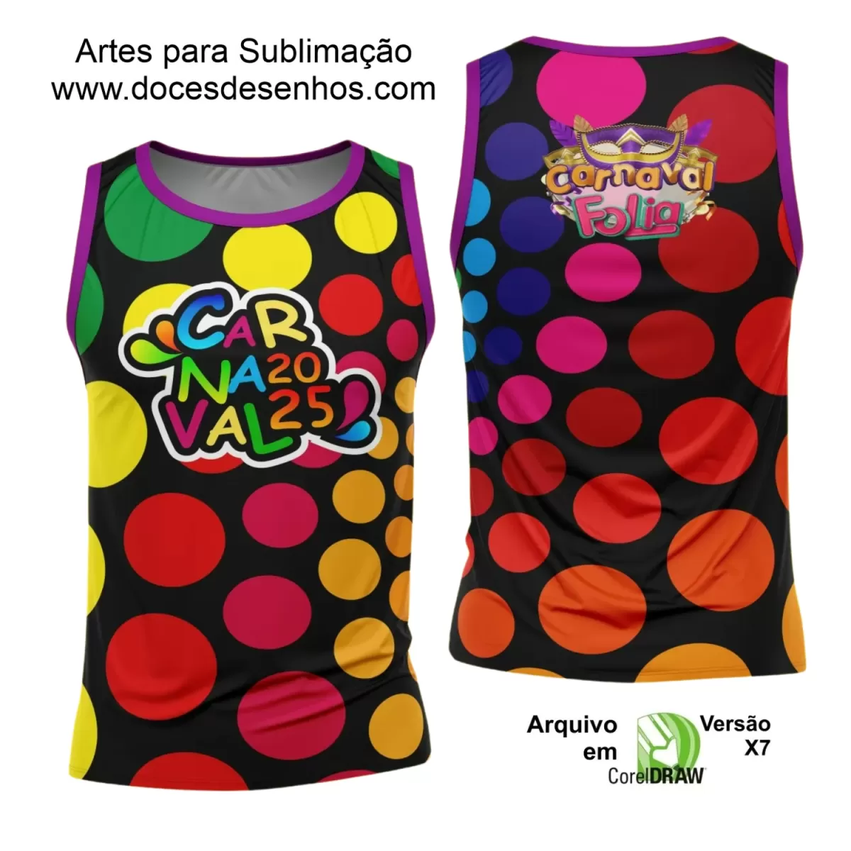 Arte Uniforme Camisa - Bloco Abadá Sublimação Carnaval - 2025