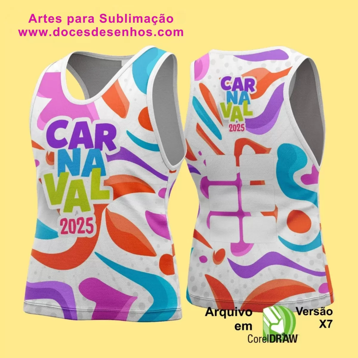 Arte Uniforme Camisa - Bloco Abadá Sublimação Carnaval - 2025