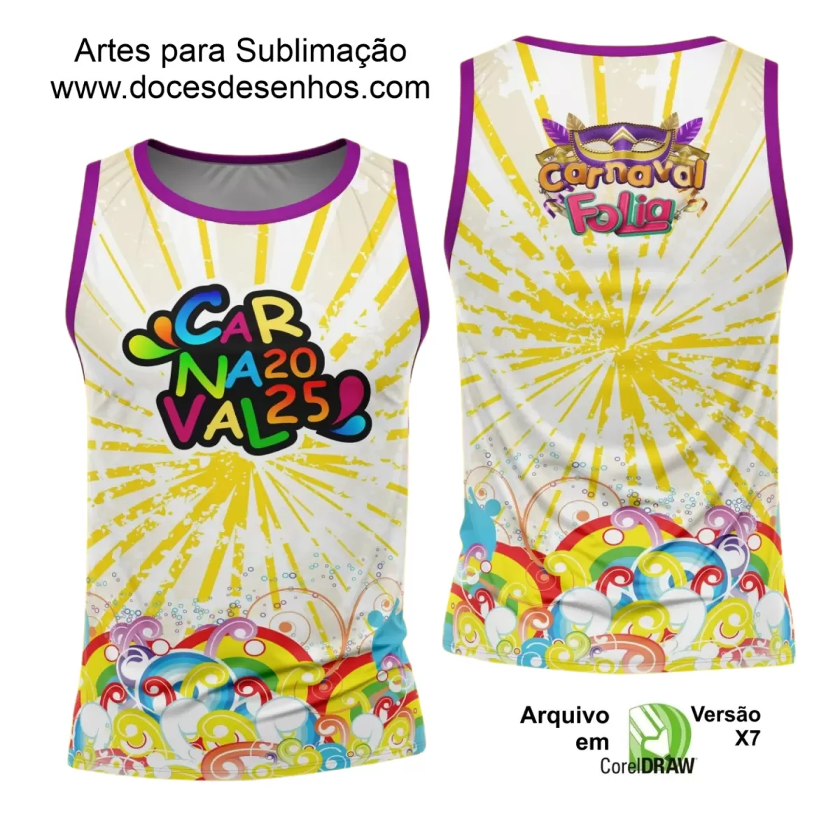 Arte Uniforme Camisa - Bloco Abadá Sublimação Carnaval - 2025