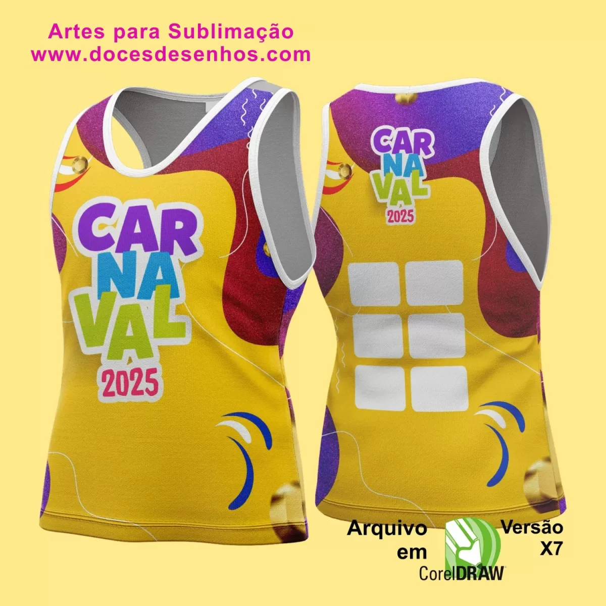 Arte Uniforme Camisa - Bloco Abadá Sublimação Carnaval - 2025