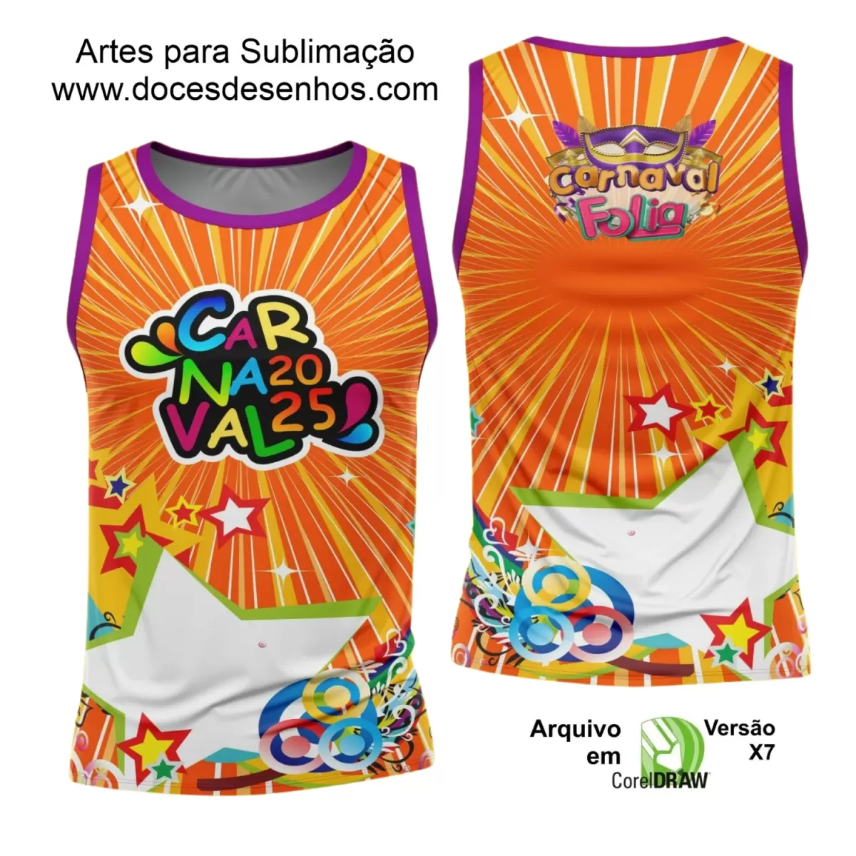 Arte Uniforme Camisa - Bloco Abadá Sublimação Carnaval - 2025