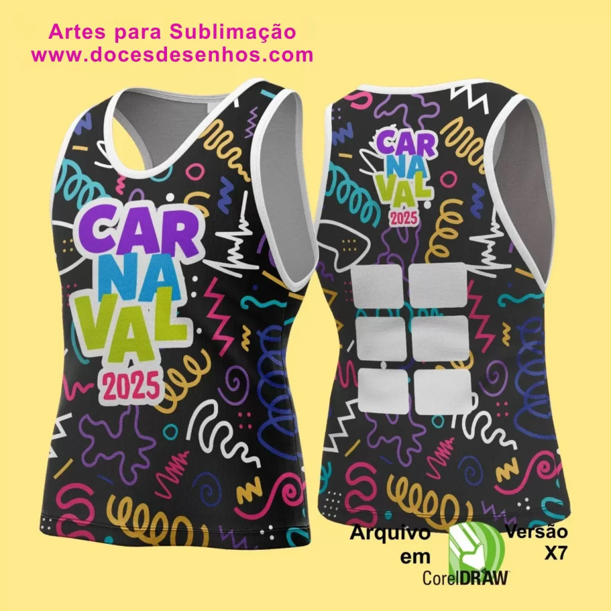 Arte Uniforme Camisa - Bloco Abadá Sublimação Carnaval - 2025