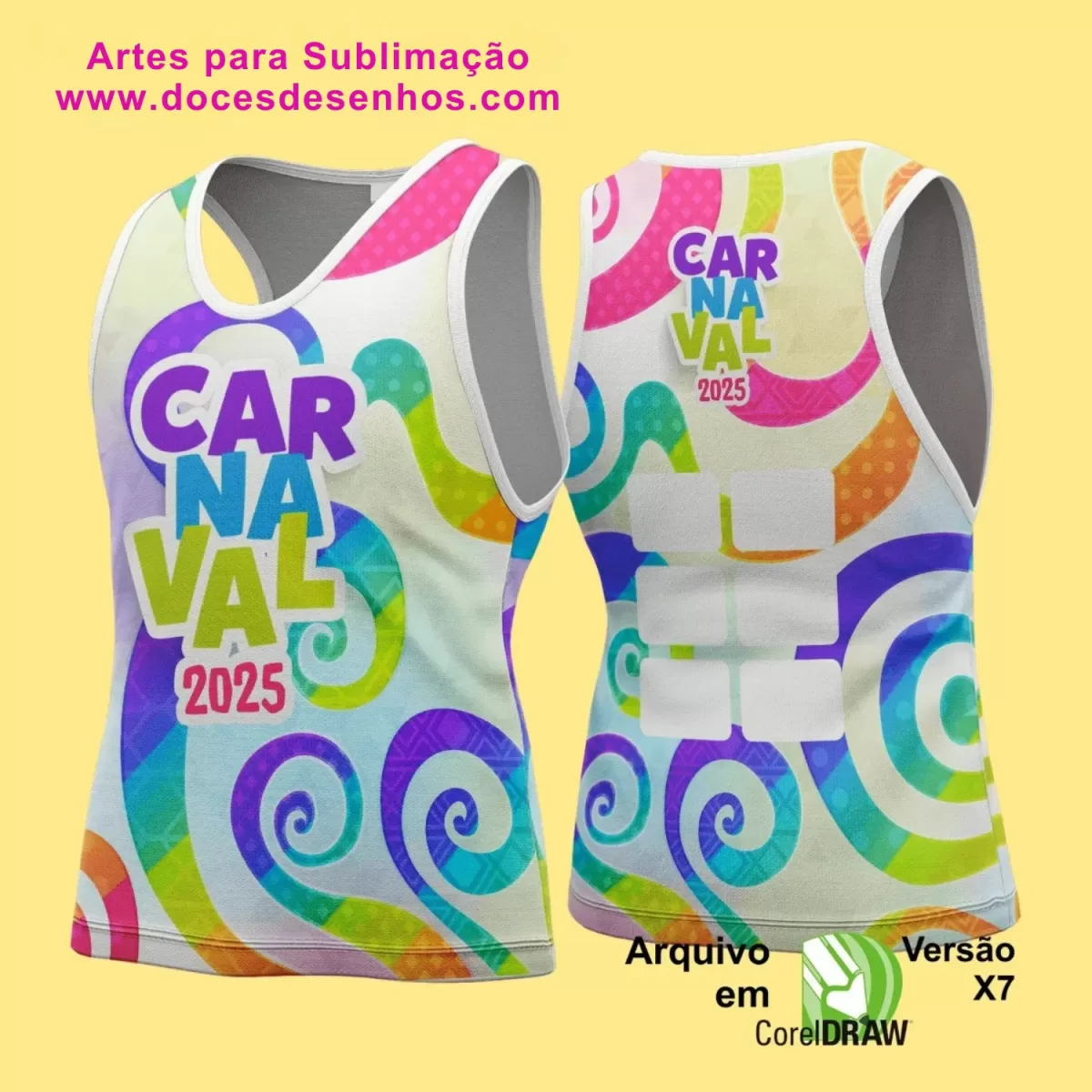 Arte Uniforme Camisa - Bloco Abadá Sublimação Carnaval - 2025