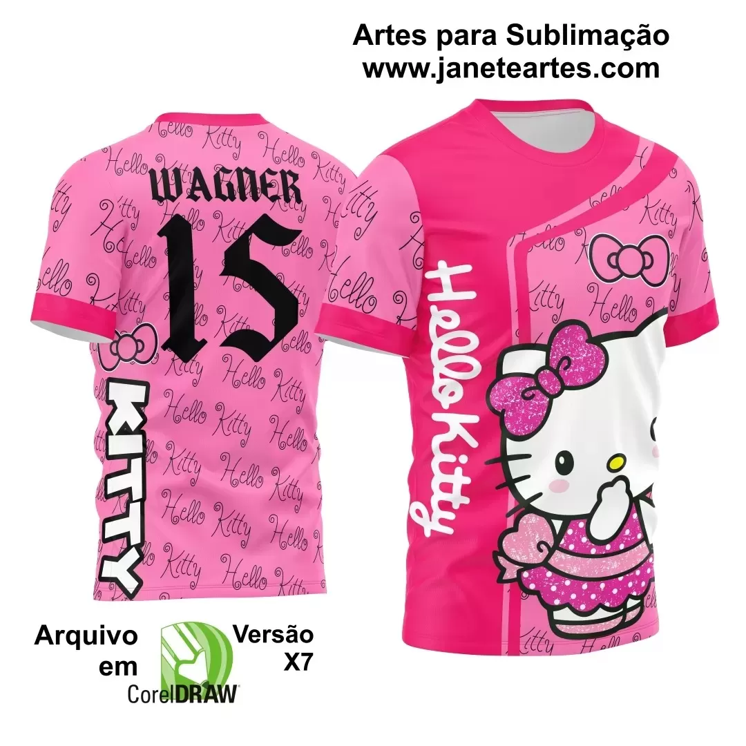 Arte Vetor Camisa Interclasse - Jogos Internos 2024 - Hello Kitty 