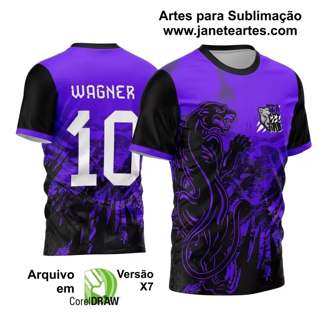 Arte Vetor Camisa Interclasse  Terceirão - Jogos Internos 2024 - Pantera Negra