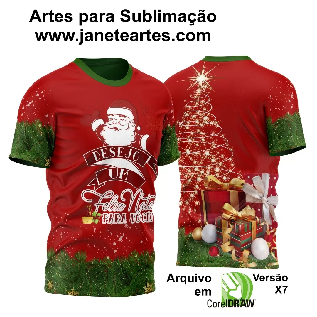 Arte Vetor - Camisa Natalina - Natal 2024 - Natal Família