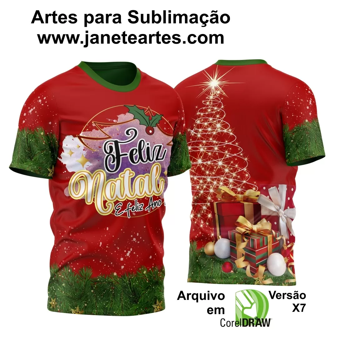 Arte Vetor - Camisa Natalina - Natal 2024 - Natal Família