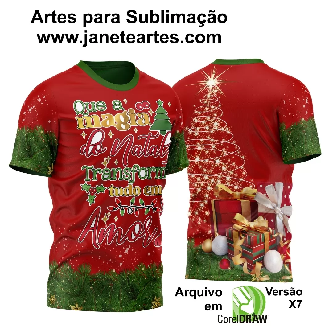 Arte Vetor - Camisa Natalina - Natal 2024 - Natal Família