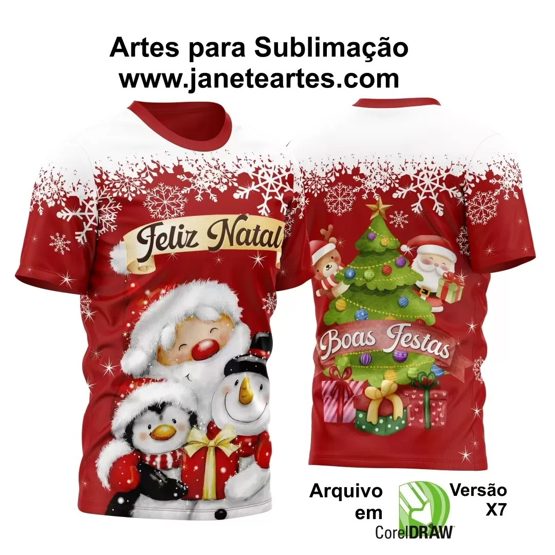 Arte Vetor - Camisa Natalina - Natal 2024 - Natal Família