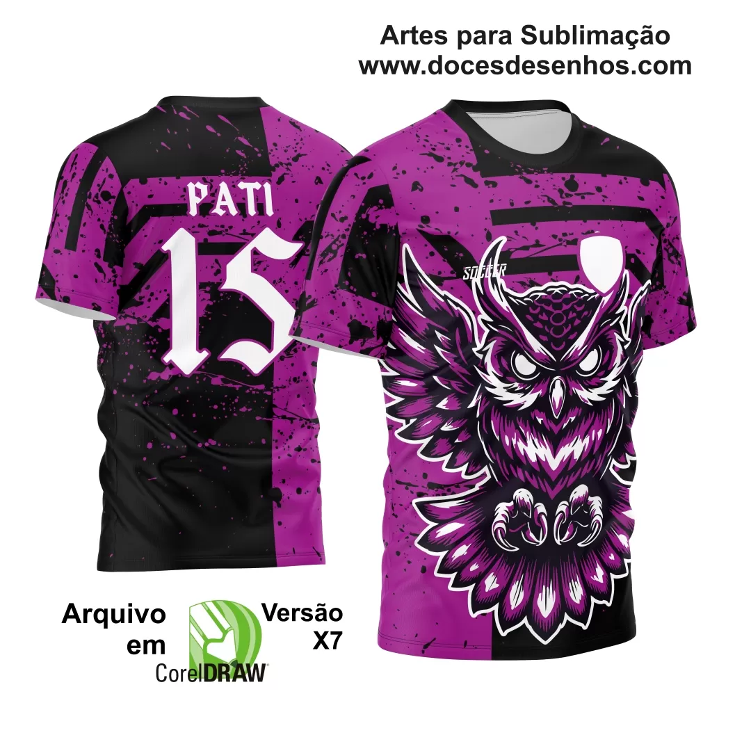 Arte Vetor - Camisa Personalizada de Interclasse - Coruja - 2024 - 2025