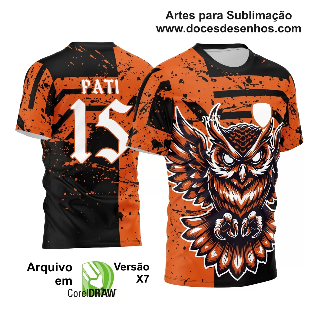 Arte Vetor - Camisa Personalizada de Interclasse - Coruja - 2024 - 2025