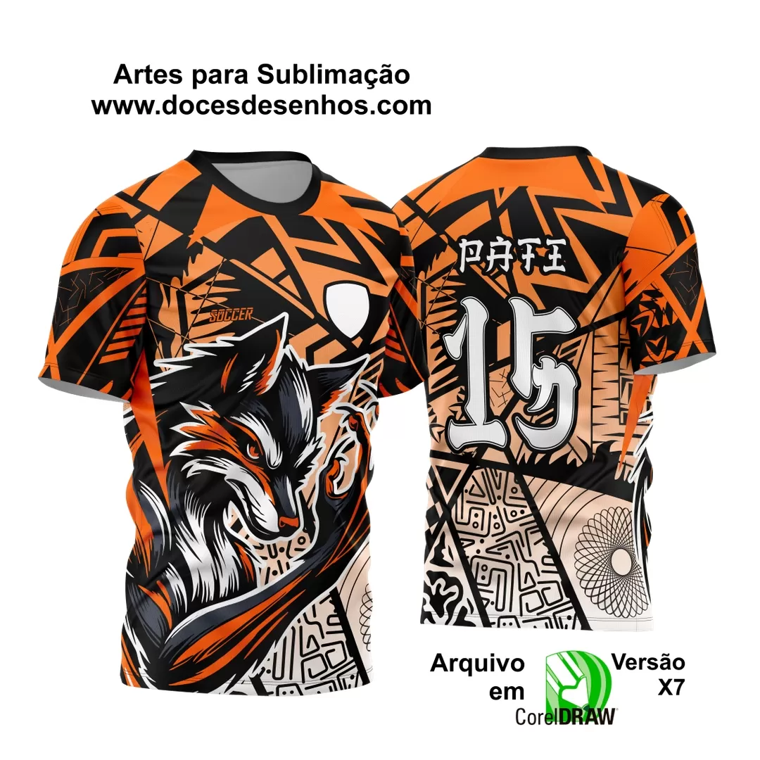 Arte Vetor - Camisa Personalizada de Interclasse - Raposa - 2024 - 2025