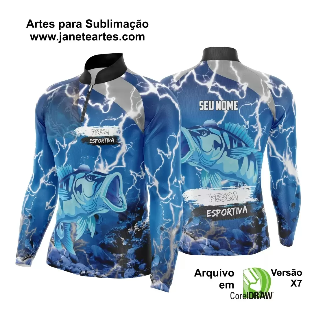 Arte Vetor Camisa - Pesca Esportiva 2024 - 2025