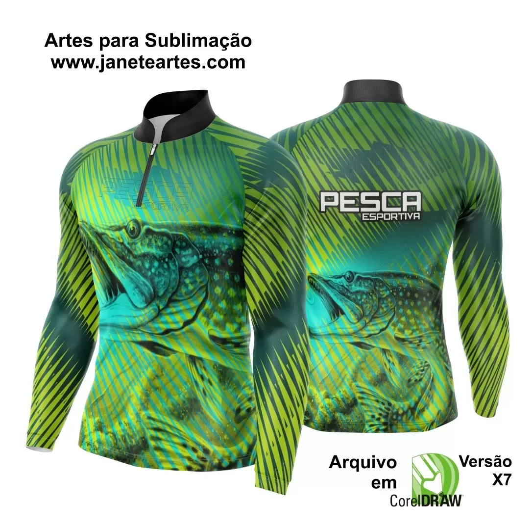 Arte Vetor Camisa - Pesca Esportiva 2024 - 2025