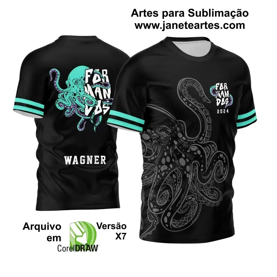 Arte Vetor Camisa Preta - Interclasse 2024 - Jogos Internos 2024 - Formandos 2024 - Polvo Verde
