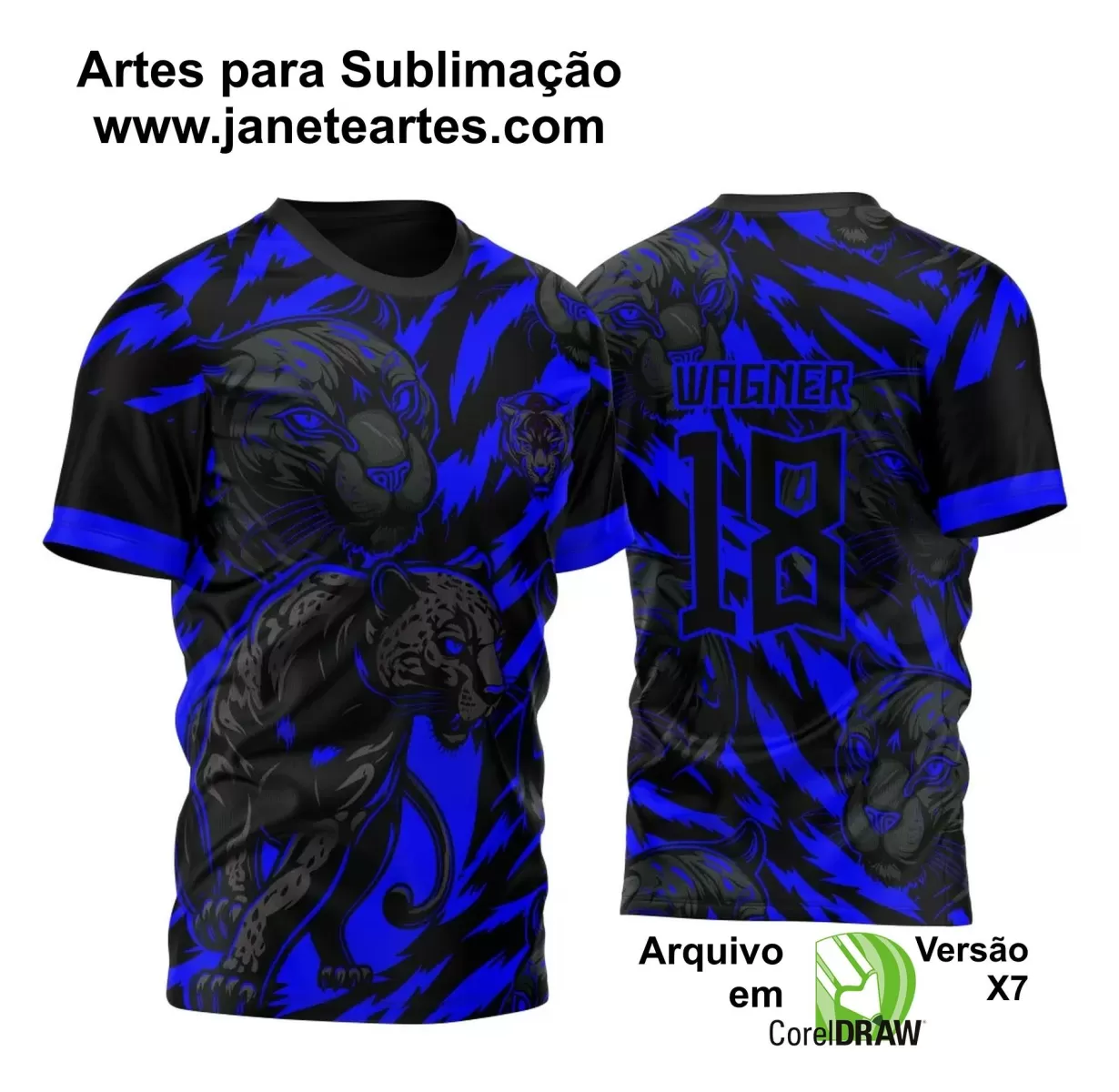 Arte Vetor Camisa Preta - Interclasse 2024 - Jogos Internos 2024 - Pantera e Tigre