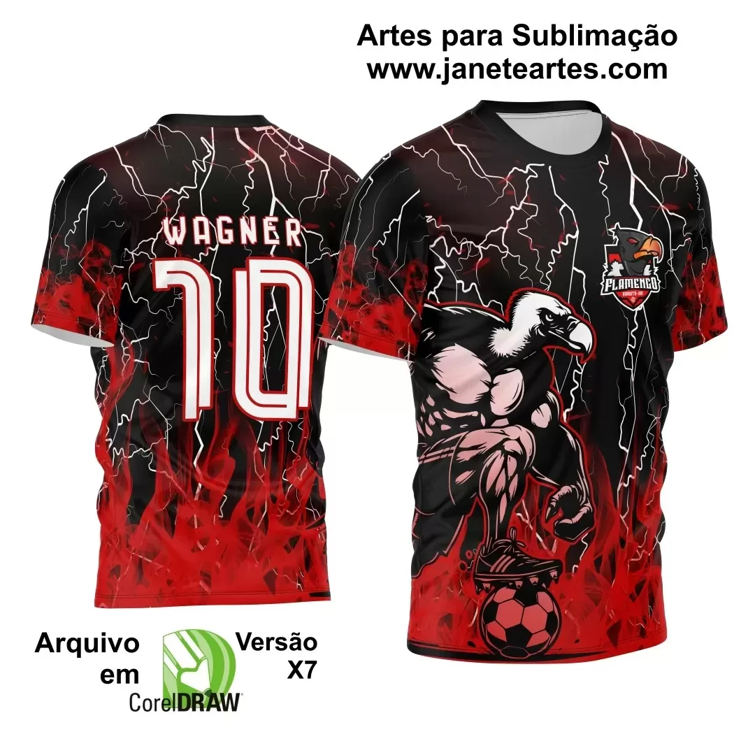 Arte Vetor Camisa Preta - Interclasse 2024 - Jogos Internos 2024 - Time Amador - Urubu