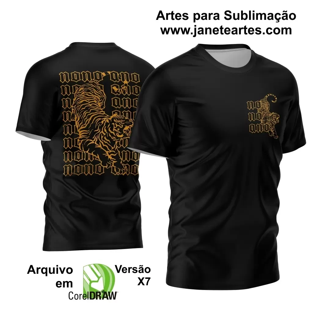 Arte Vetor - Camisa de Formandos - Nono Ano - Tigre - 2024 - 2025