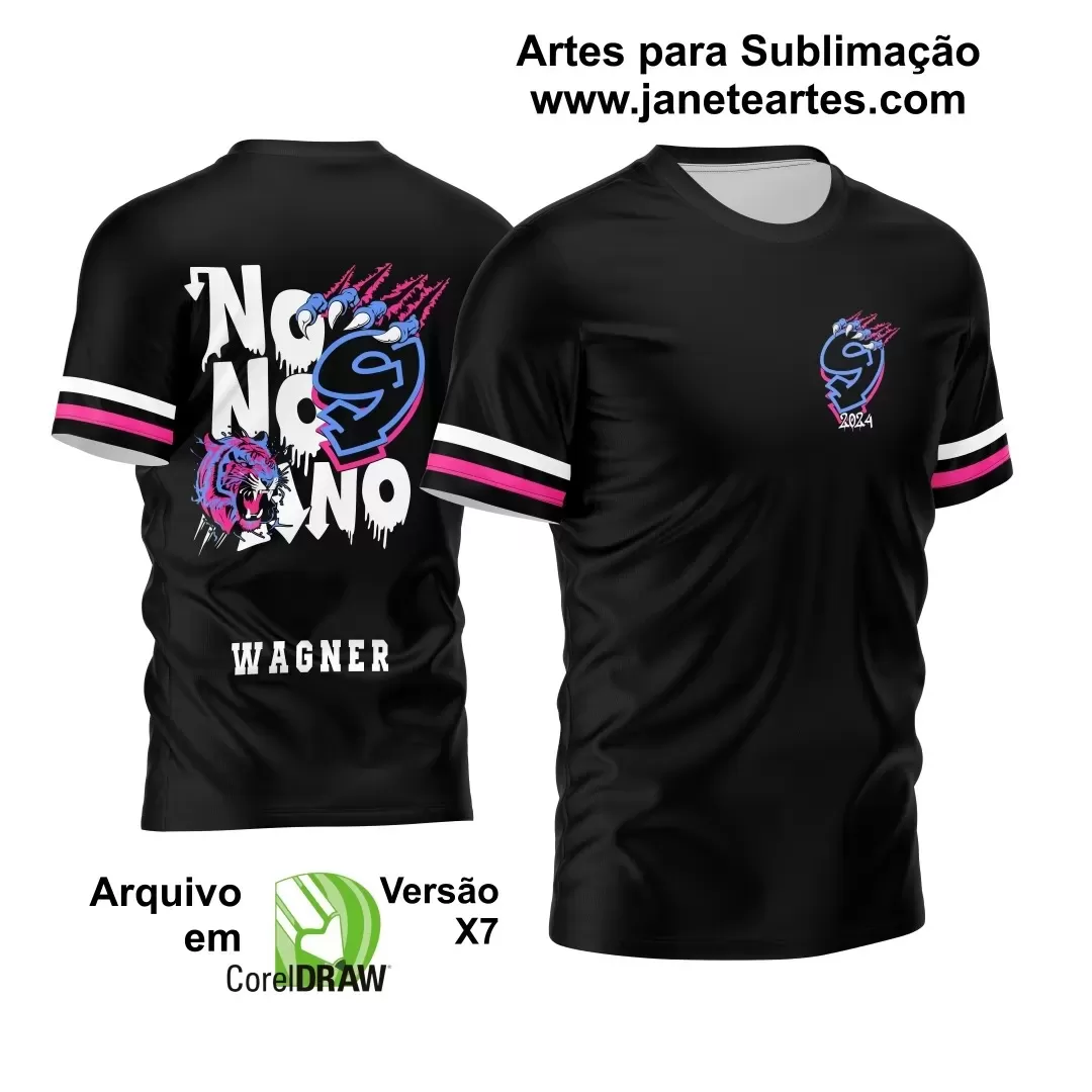 Arte Vetor - Camisa de Formandos - Nono Ano - Tigre - 2024 - 2025