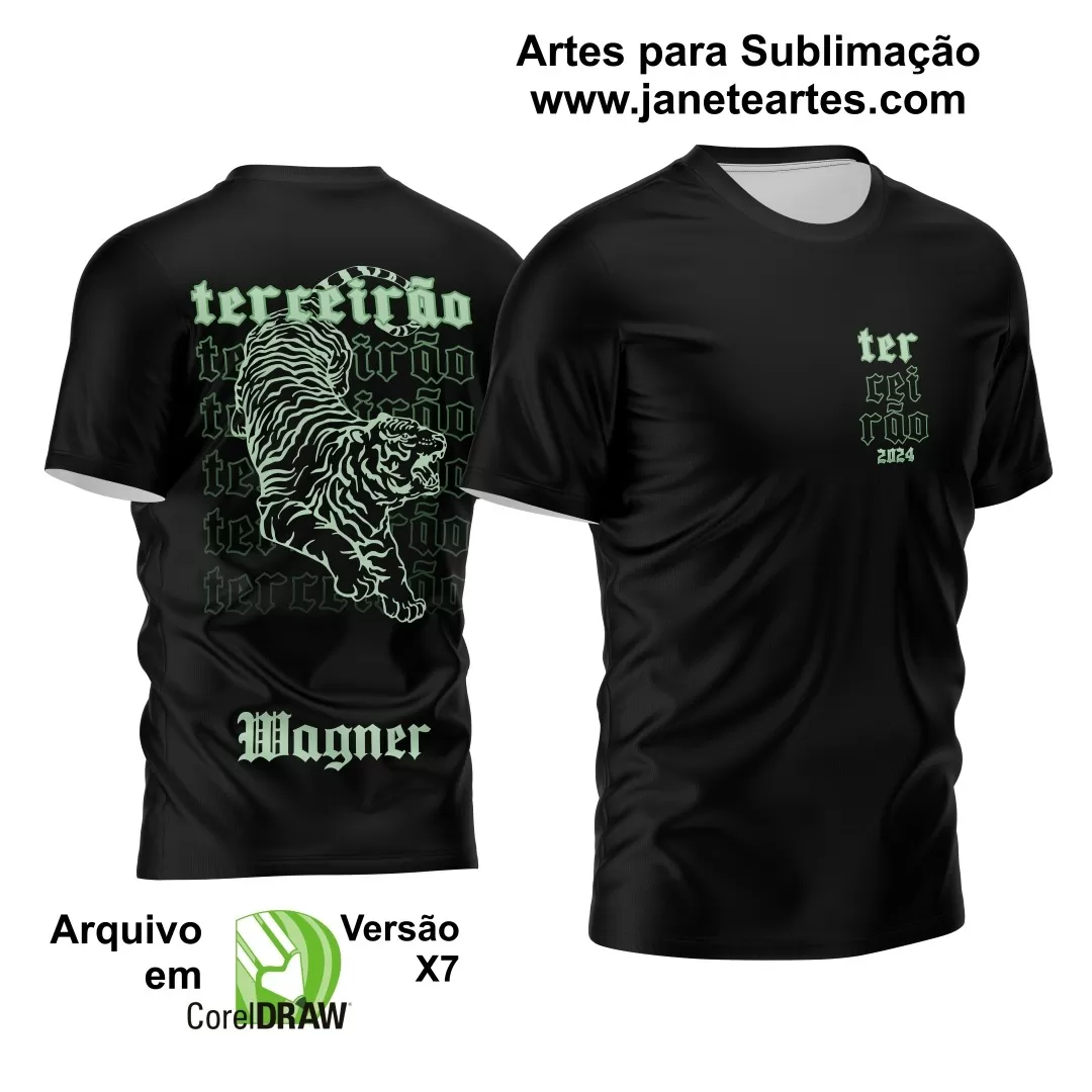 Arte Vetor - Camisa de Formandos - Terceirão - Tigre - 2024 - 2025