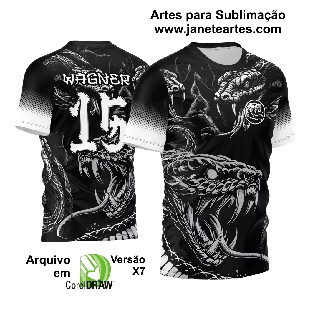 Arte Vetor - Camisa de Interclasse - Cobra - Serpente  2024-2025