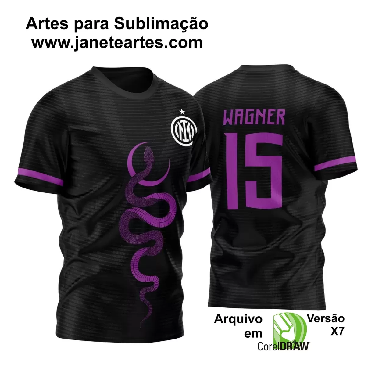 Arte Vetor - Camisa de Interclasse - Cobra - Serpente  2024-2025