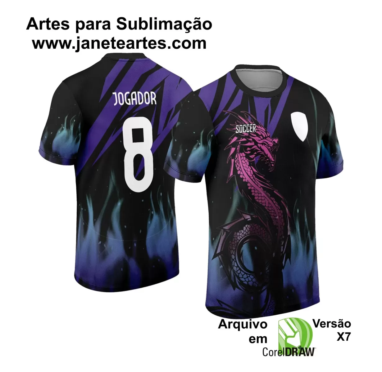 Arte Vetor - Camisa de Interclasse - Dragão 2024-2025