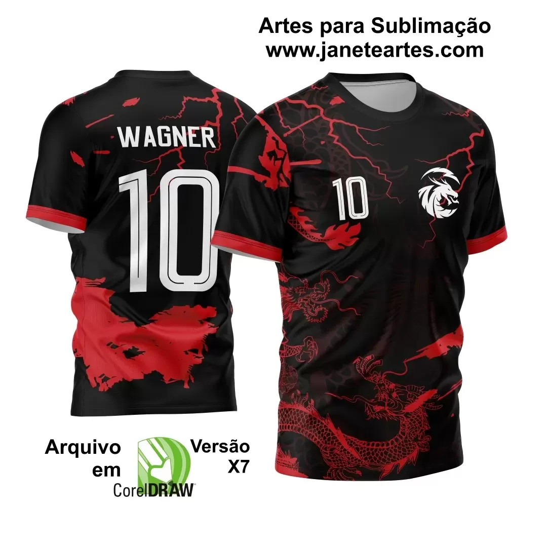 Arte Vetor - Camisa de Interclasse - Dragão 2024-2025