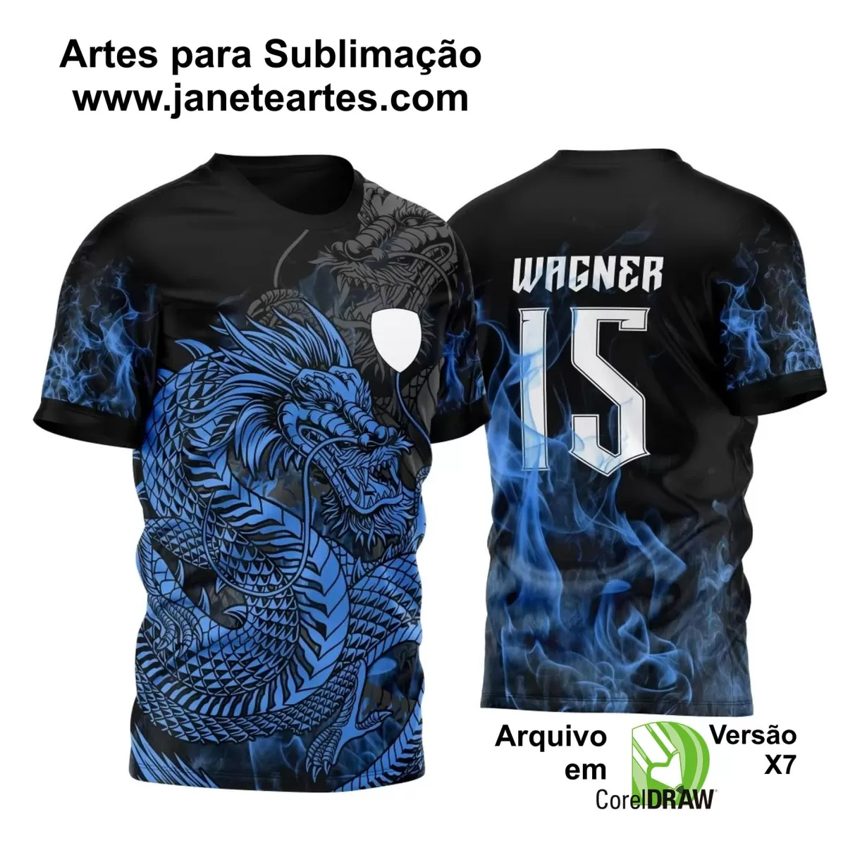 Arte Vetor - Camisa de Interclasse - Dragão 2024-2025