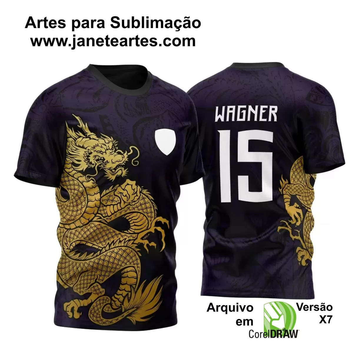 Arte Vetor - Camisa de Interclasse - Dragão 2024-2025