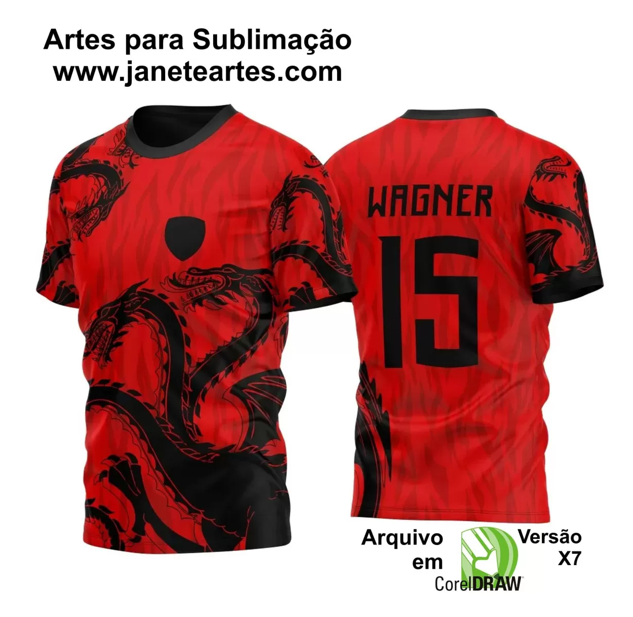 Arte Vetor - Camisa de Interclasse - Dragão 2024-2025