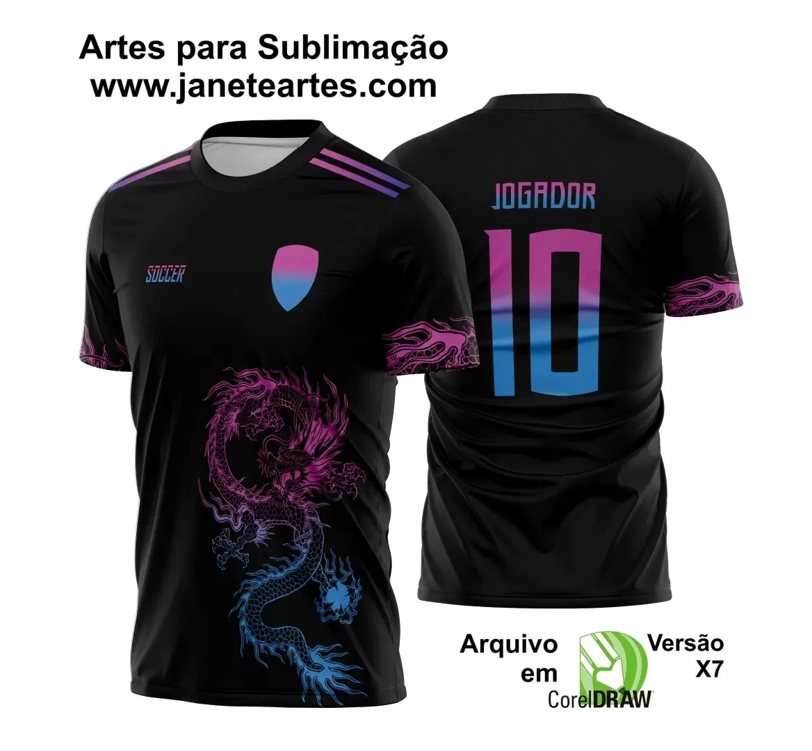 Arte Vetor - Camisa de Interclasse - Dragão 2024-2025