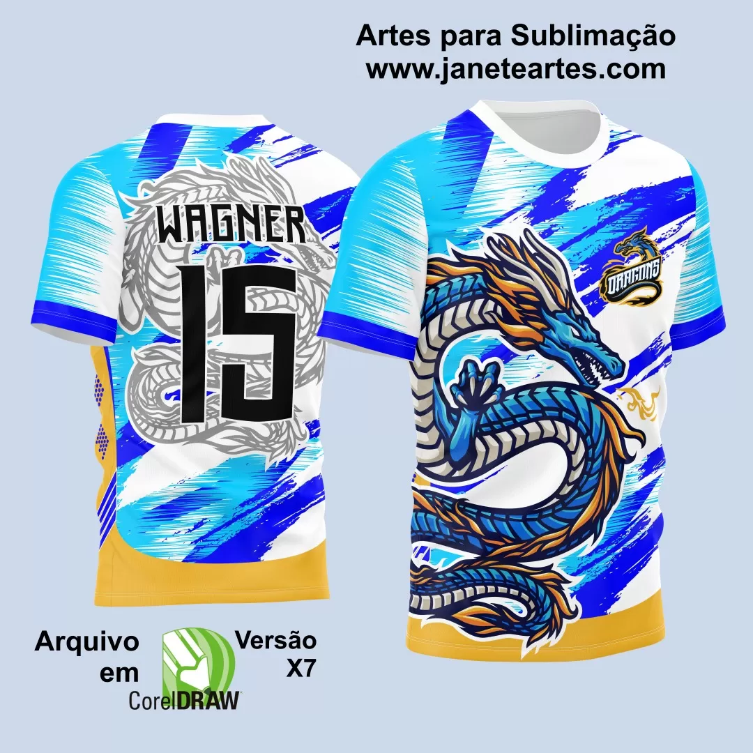 Arte Vetor - Camisa de Interclasse - Dragão 2024-2025