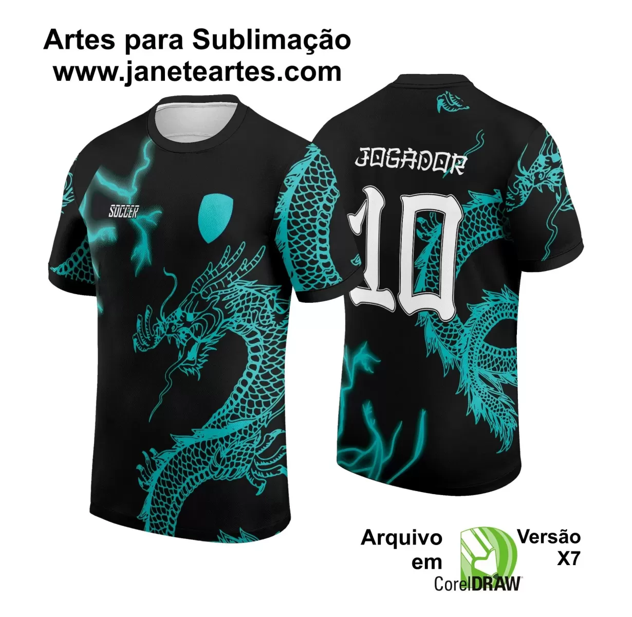 Arte Vetor - Camisa de Interclasse - Dragão 2024-2025