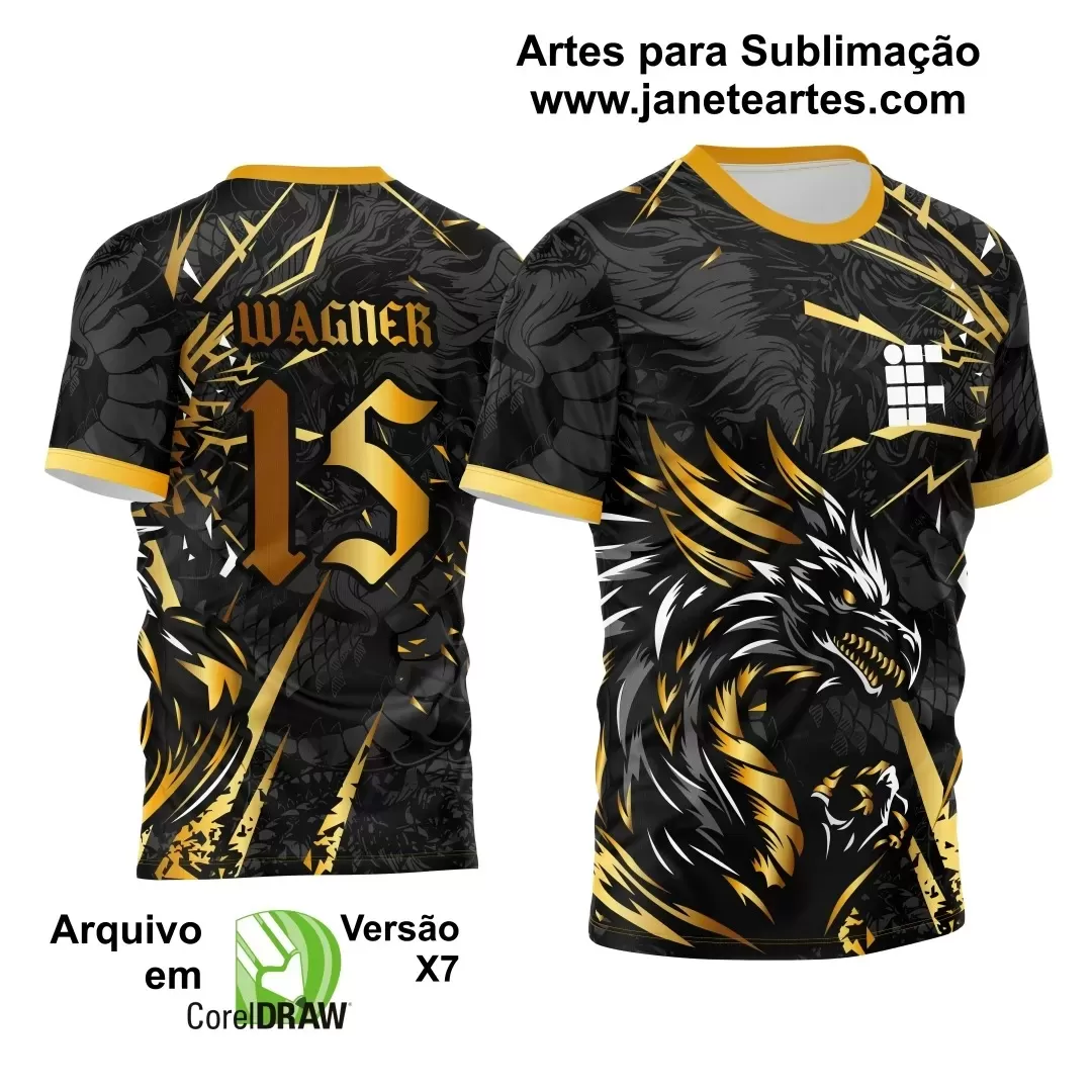 Arte Vetor - Camisa de Interclasse - Dragão 2024-2025