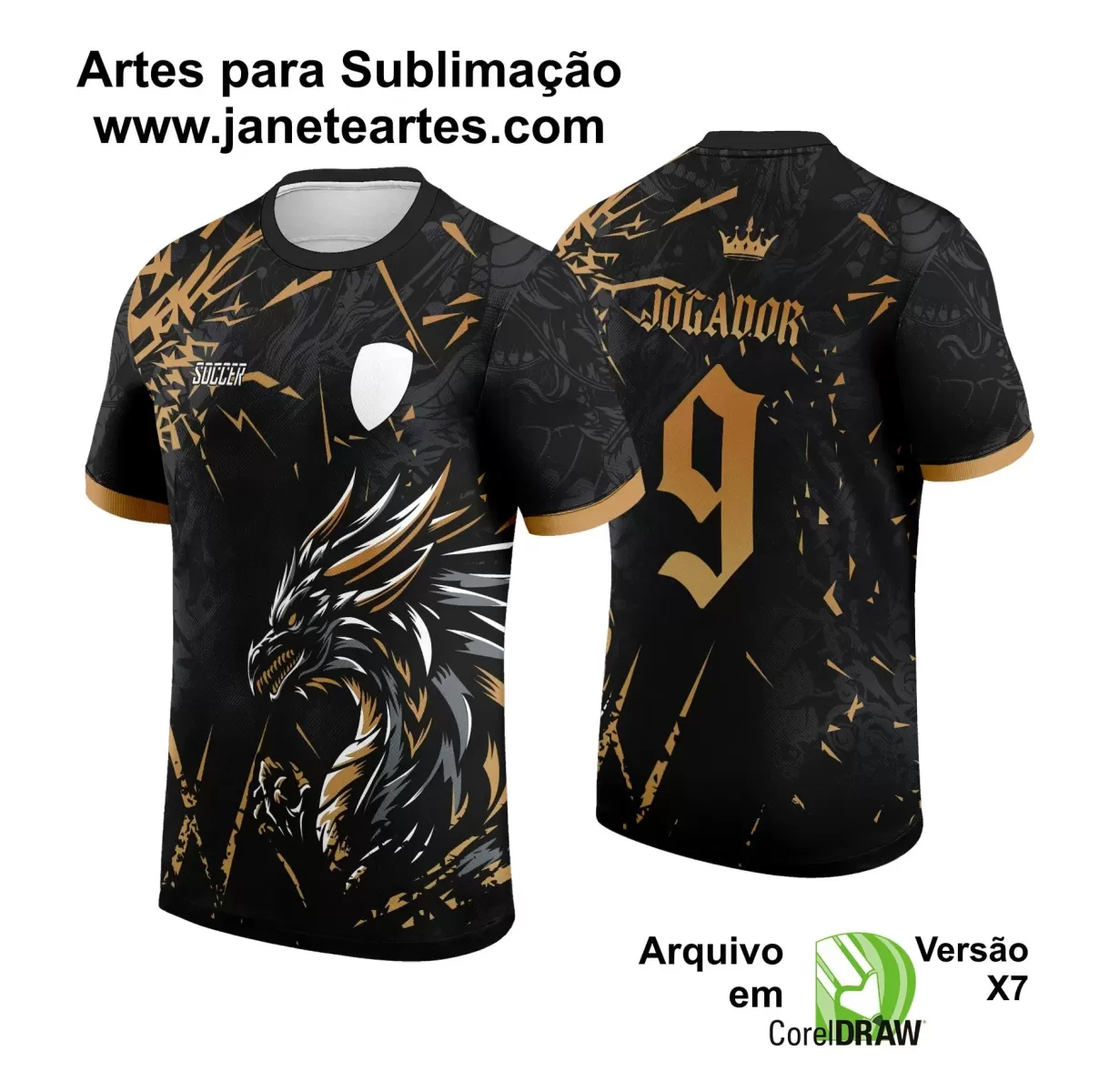 Arte Vetor - Camisa de Interclasse - Dragão 2024-2025