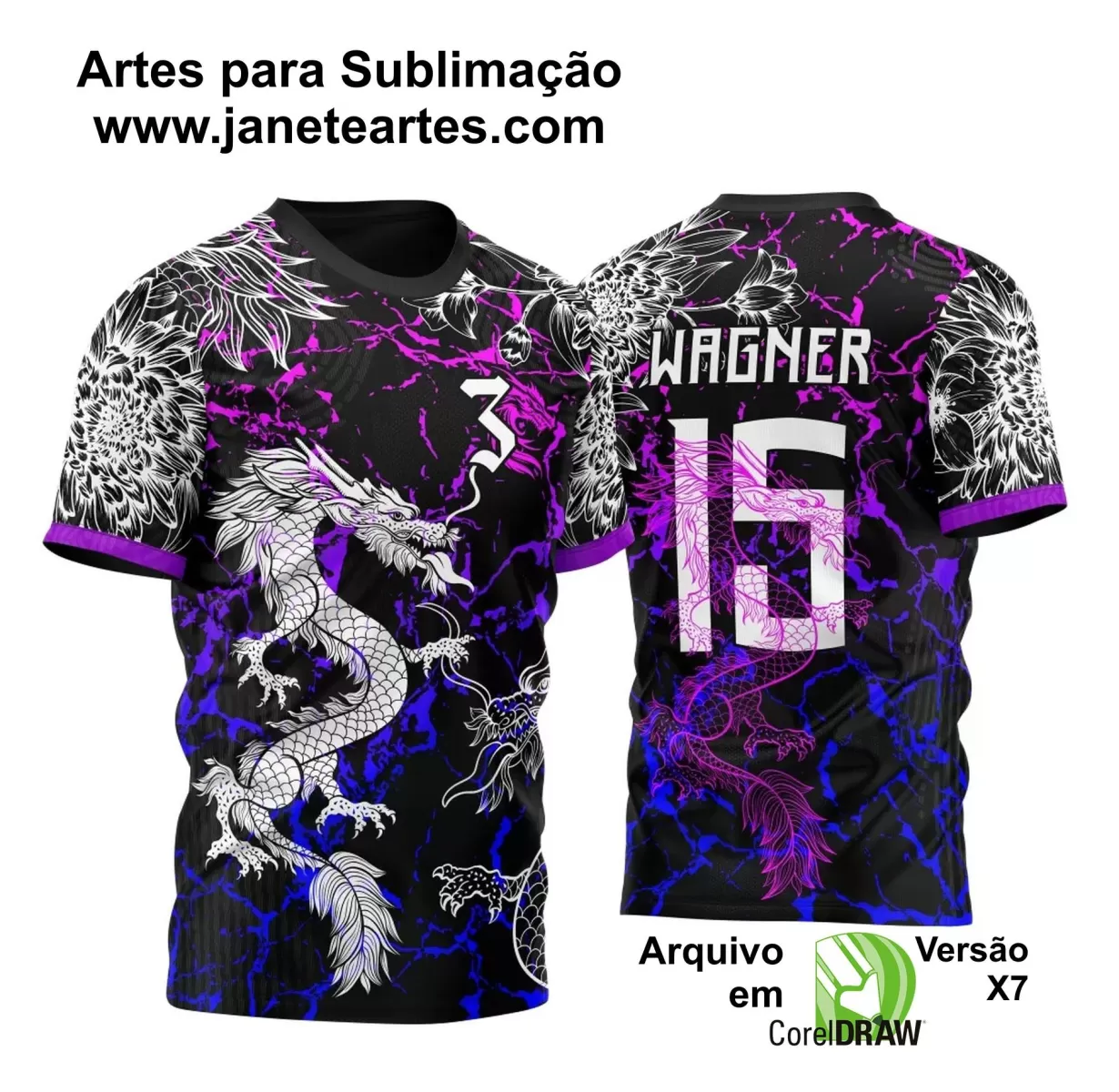 Arte Vetor - Camisa de Interclasse - Dragão 2024-2025