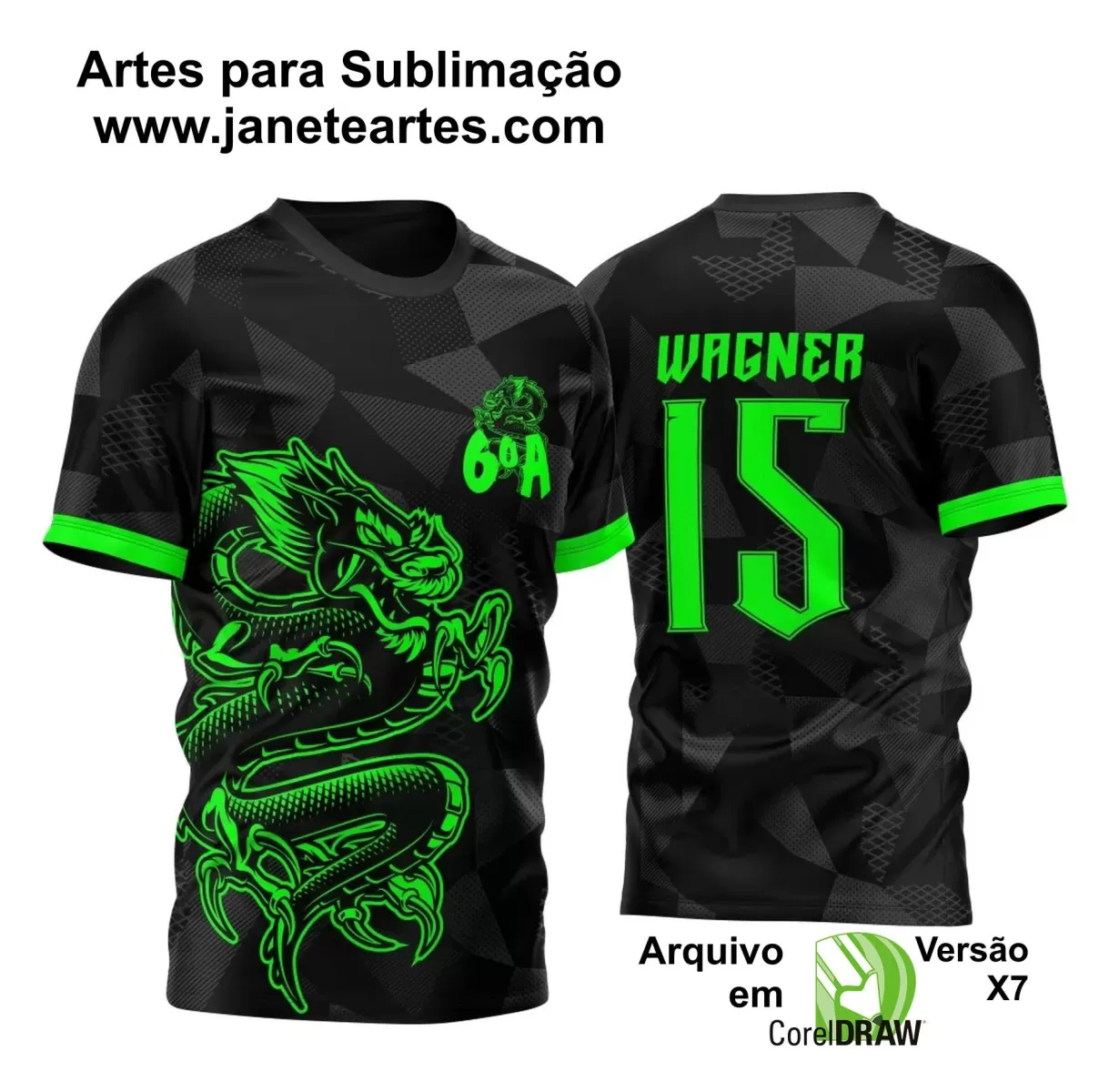 Arte Vetor - Camisa de Interclasse - Dragão 2024-2025