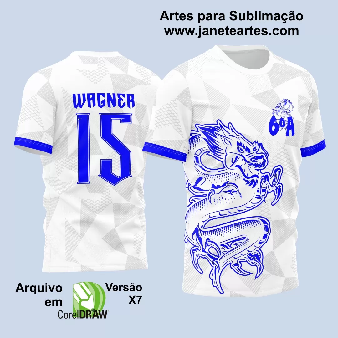 Arte Vetor - Camisa de Interclasse - Dragão 2024-2025