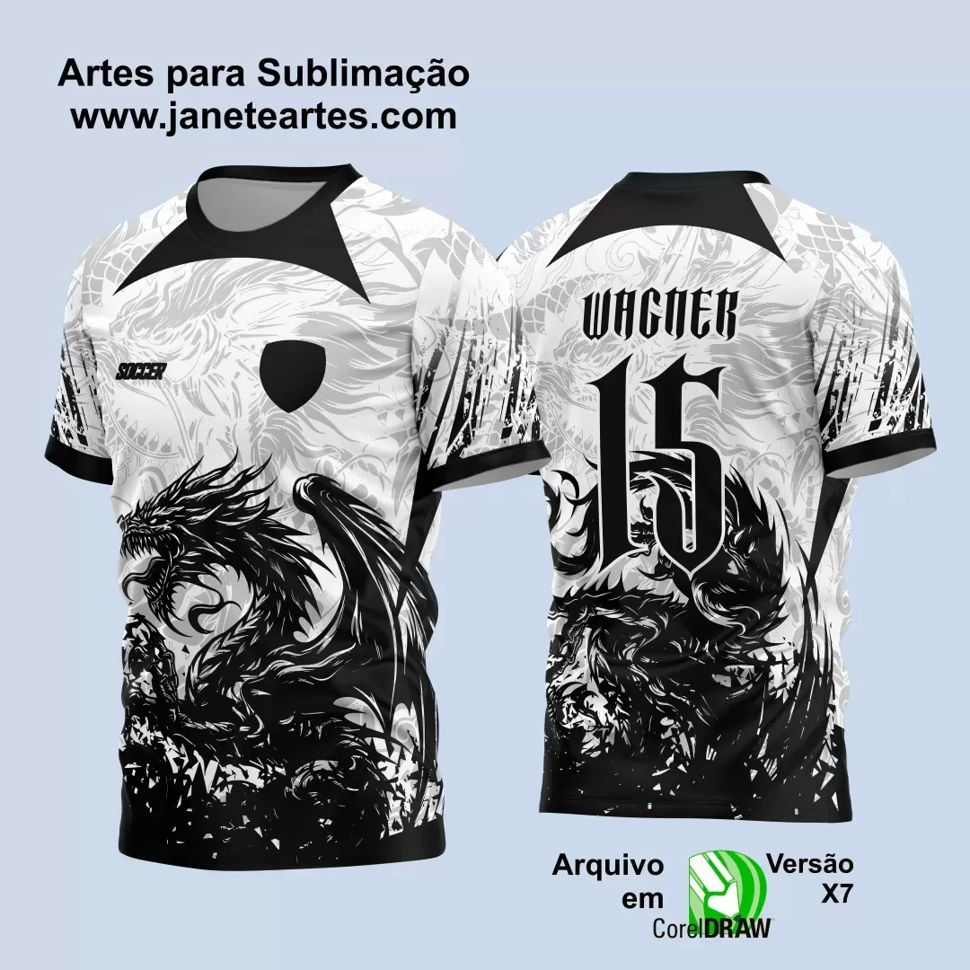 Arte Vetor - Camisa de Interclasse - Dragão 2024-2025