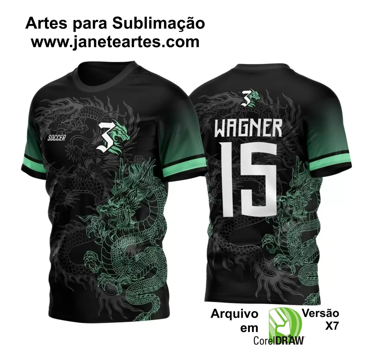 Arte Vetor - Camisa de Interclasse - Dragão 2024-2025