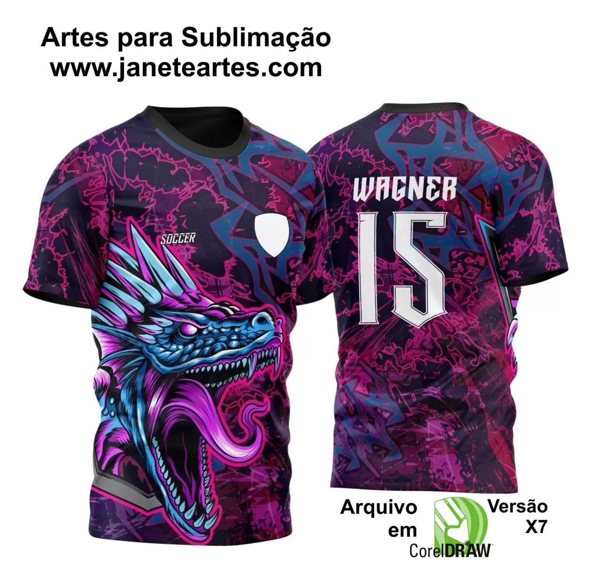 Arte Vetor - Camisa de Interclasse - Dragão 2024-2025