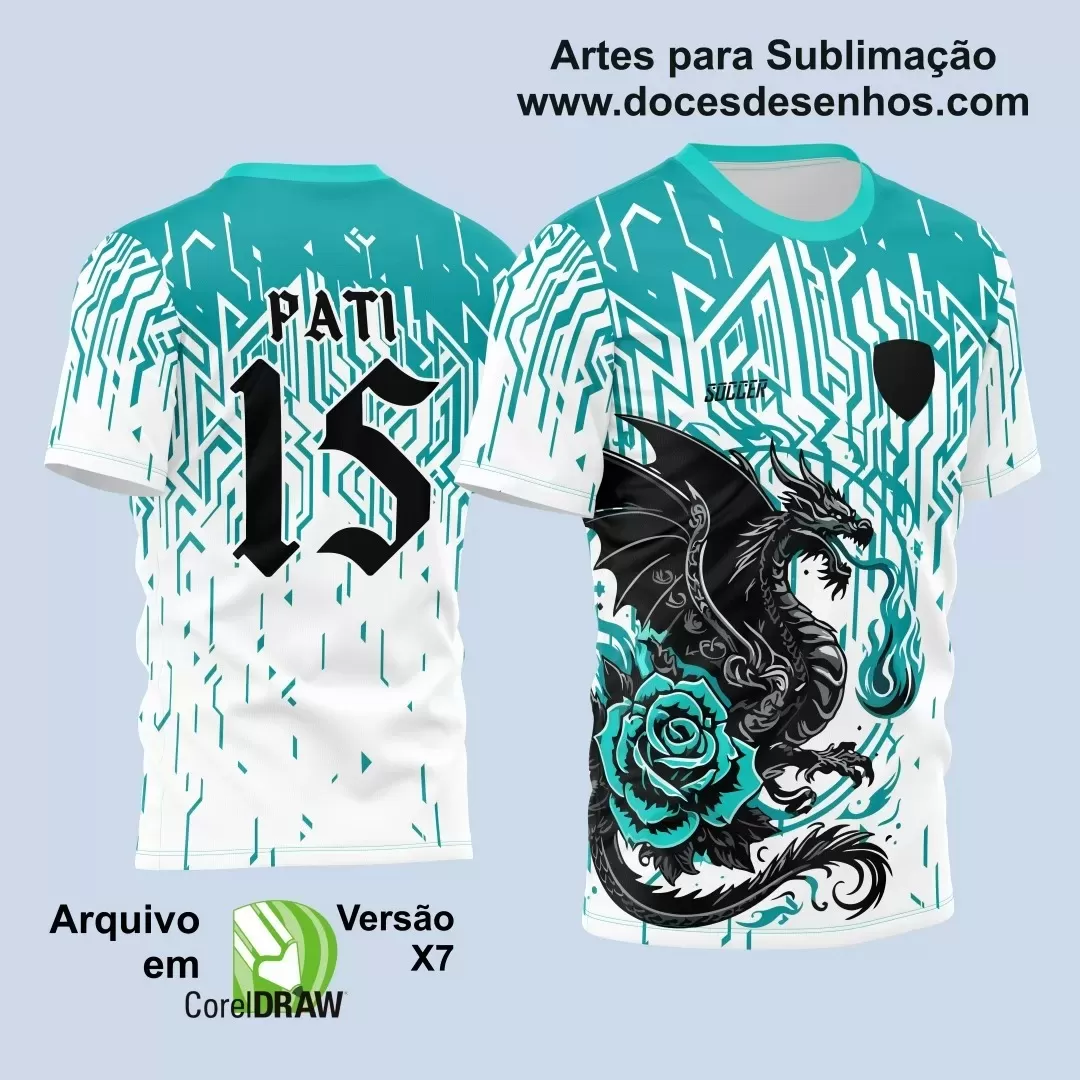 Arte Vetor - Camisa de Interclasse - Dragão -  2024 - 2025