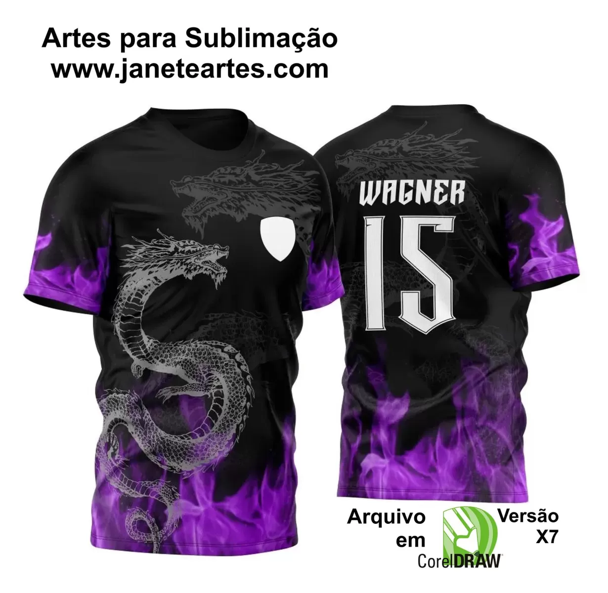 Arte Vetor - Camisa de Interclasse - Dragão 2024-2025