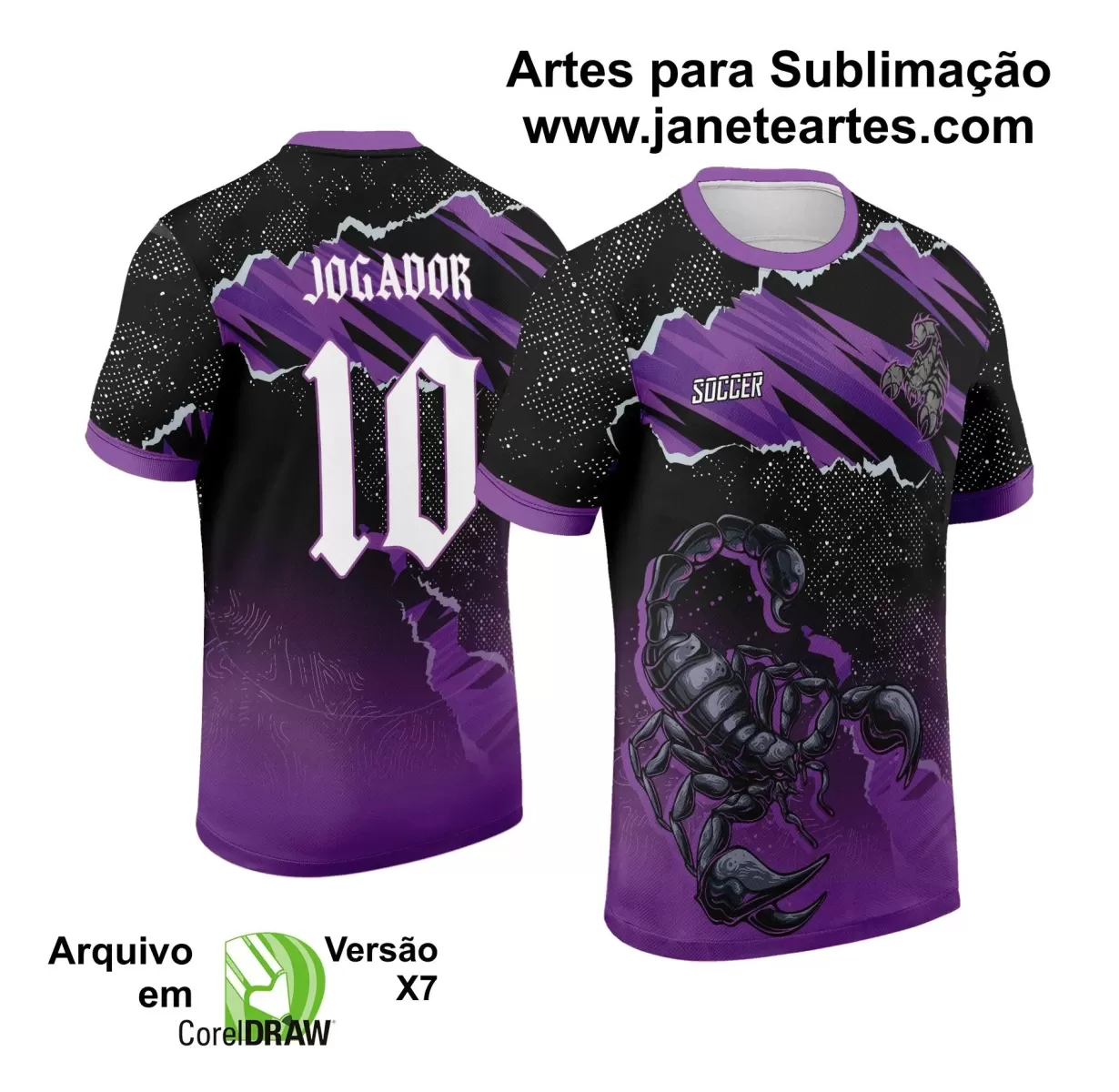 Arte Vetor - Camisa de Interclasse - Escorpião - 2024 - 2025