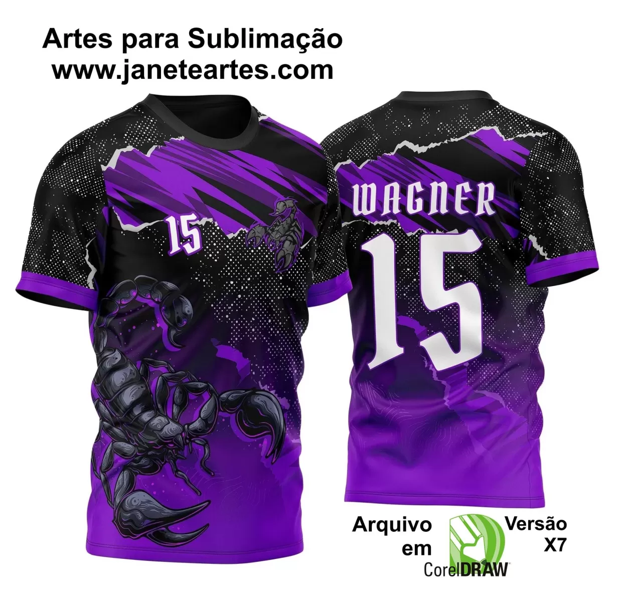 Arte Vetor - Camisa de Interclasse - Escorpião - 2024 - 2025