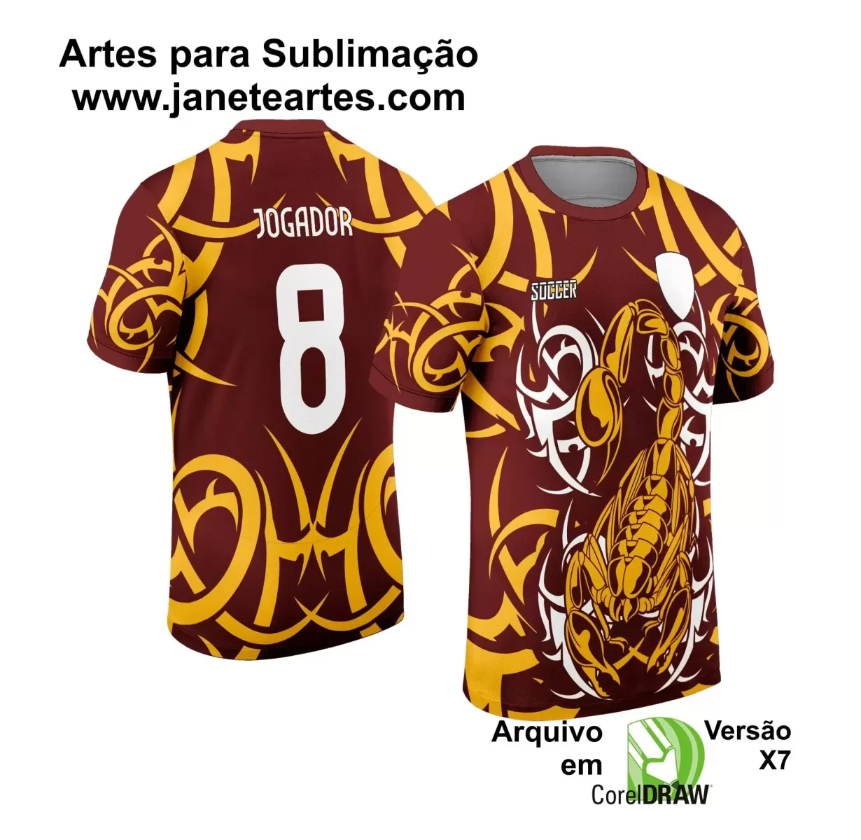 Arte Vetor - Camisa de Interclasse - Escorpião - 2024 - 2025